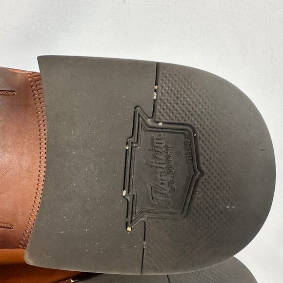 Florsheim Mens Leather Jackson Cap Toe Oxfords Size 9D Cognac Modern Corpcore - Picture 14 of 15
